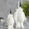 Deko-Figur Zwerg weiß silber Xora Kaheku