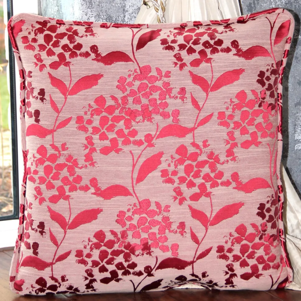 Dekokissen EDEN HYDRANGEA mit Keder 50×50 cm