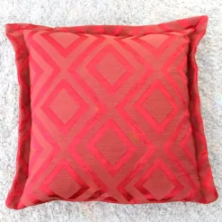 Dekokissen EDEN MATICO cranberry mit Stehsaum 50×50