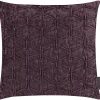 Dekokissen Magma MATRIX pflaume mit Federfüllung 40×40 cm