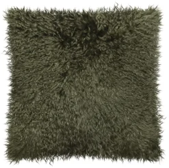 Dekokissen Magma PAMINA grün 40×40 cm Echtfell