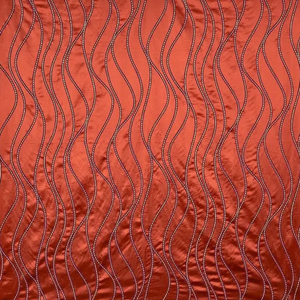 Dekokissen ORCHESTRA CRESCENDO mit Keder orange 50×50 cm