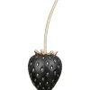Deko-Objekt Erdbeere schwarz gold Frutilla Casablanca 15 x 35 cm