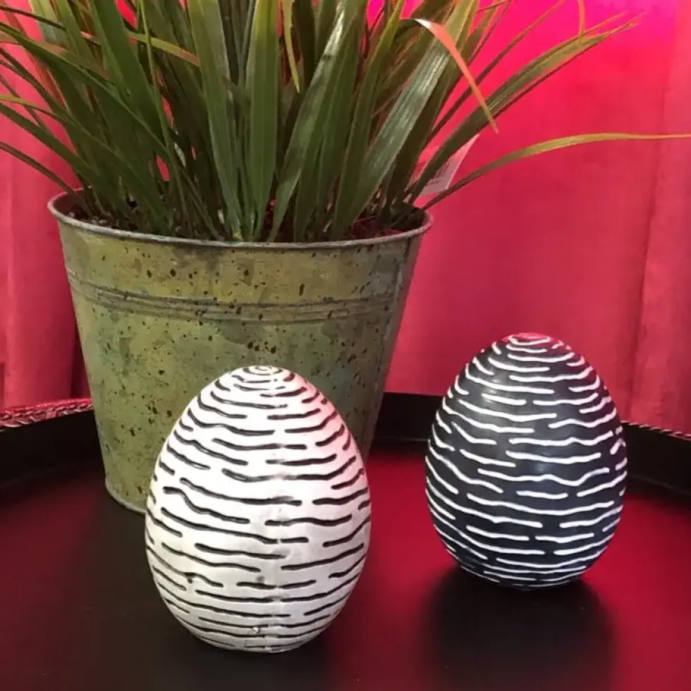 Deko Ostereier Verdu 2er Set Kaheku H 10 cm