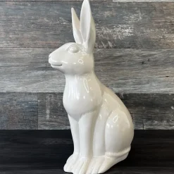 Deko Osterhase beige groß Frau Schmidt GiftCompany Höhe 43 cm