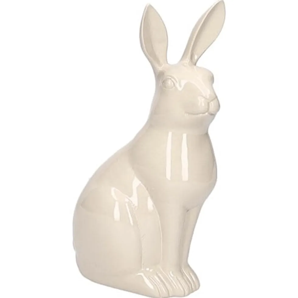 Deko Osterhase beige groß Frau Schmidt GiftCompany Höhe 43 cm