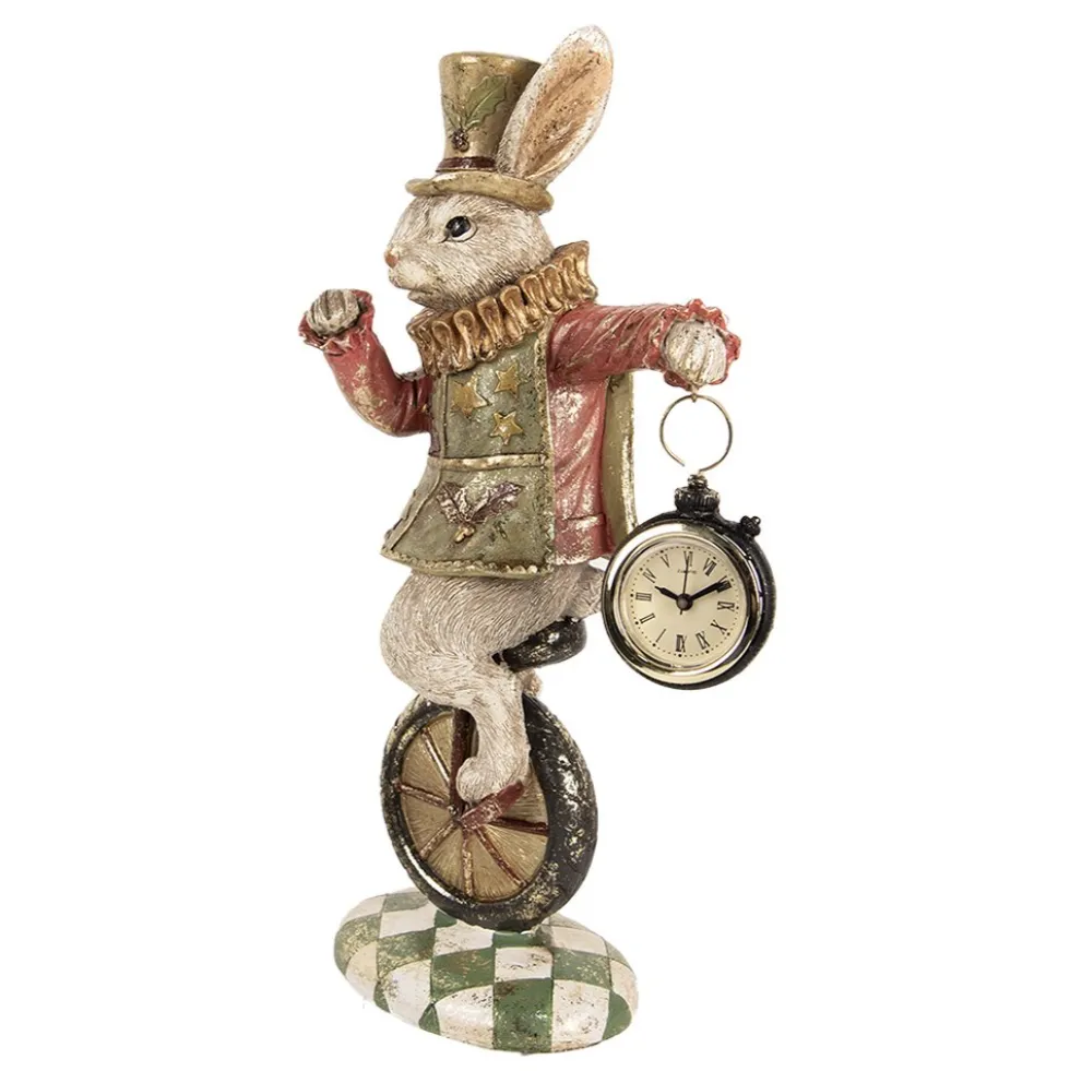 Deko Osterhase Eddie auf Einrad Clayre & Eef Höhe 33 cm