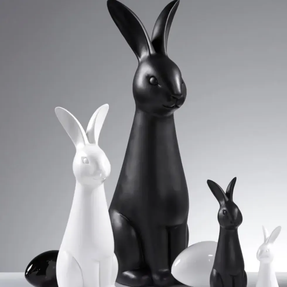 Deko Osterhase groß Cesano schwarz Kaheku Höhe 60 cm