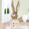 Deko Osterhase Hasenbüste Felix mit Fliege Höhe 41 cm