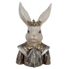 Deko Osterhase Hasenbüste FRANZ mit Krone Clayre und Eef Höhe 40 cm