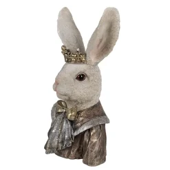 Deko Osterhase Hasenbüste FRANZ mit Krone Clayre und Eef Höhe 40 cm