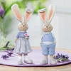 Deko Osterhasen 2er Set Lotte und Lothar H 21 cm