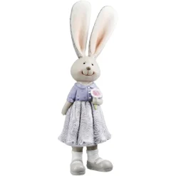 Deko Osterhasen 2er Set Lotte und Lothar H 21 cm