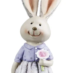 Deko Osterhasen 2er Set Lotte und Lothar H 21 cm