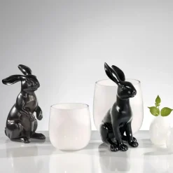Deko Osterhase schwarz Casano Kaheku
