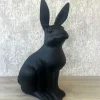 Deko Osterhase schwarz groß Frau Schmidt GiftCompany
