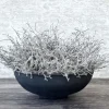 Dekoschale rund anthrazit silber D 32 cm