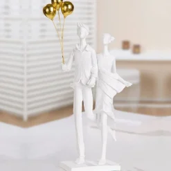 Deko Skulptur Casablanca weiß Paar Ballons Höhe 31 cm