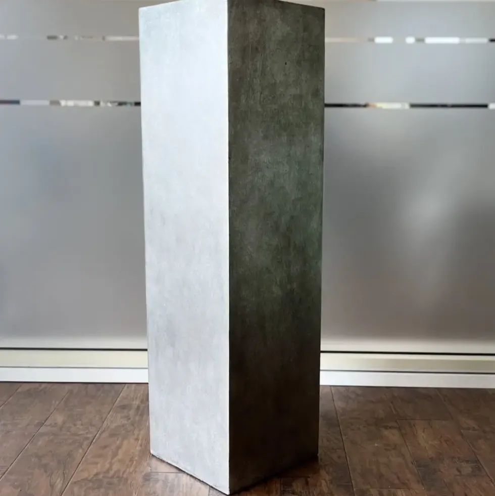 Dekosäule silber Umbara Höhe 80 cm