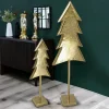 Deko-Tannenbaum Tanne Gold auf Ständer | In 2 Größen