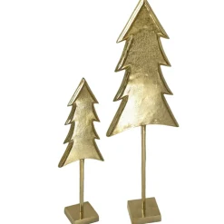 Deko-Tannenbaum Tanne Gold auf Ständer | In 2 Größen