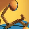 Design Tischlampe MR. WATTSON Lampe orange