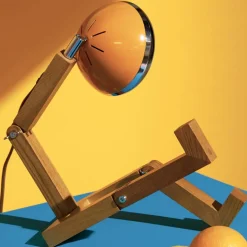 Design Tischlampe MR. WATTSON Lampe orange