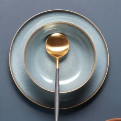 Dessertteller ASA saisons Keramik grau denim D 21 cm
