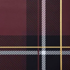 Dessertteller Porzellan Tischset ASA tartan rot Durchesser 21 cm