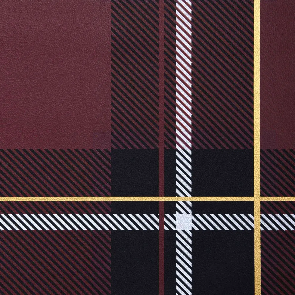 Dessertteller Porzellan Tischset ASA tartan rot Durchesser 21 cm