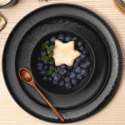Dessertteller schwarz ASA coppa kuro D 21 cm