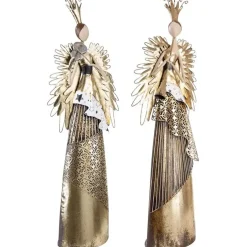 Edle Deko-Engel Musizia / Musikus in Gold | 72 cm
