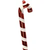 4er Set Glashänger Zuckerstange rot weiß 11 cm