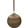12er Set Weihnachtskugeln braun Chinois 8 cm