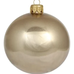 6er Set Weihnachtskugeln Glas Joras gold ø 8 cm