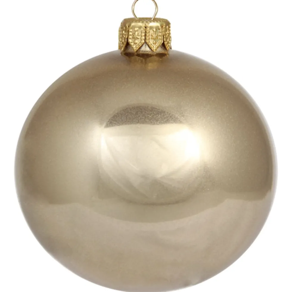 6er Set Weihnachtskugeln Glas Joras gold ø 8 cm
