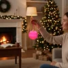 12er Set Weihnachtskugeln pink Chinois 8 cm