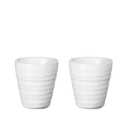 Espressotassen 2er Set Porzellan Twisted