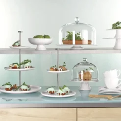 Etagere groß 3 stufig ASA Grande weiß Höhe 47 cm