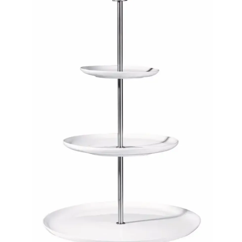 Etagere groß 3 stufig ASA Grande weiß Höhe 47 cm