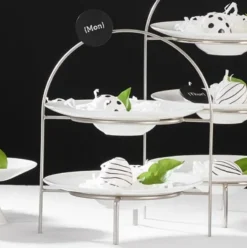 Etagere 3 stöckig 2 stöckig für Dessertteller