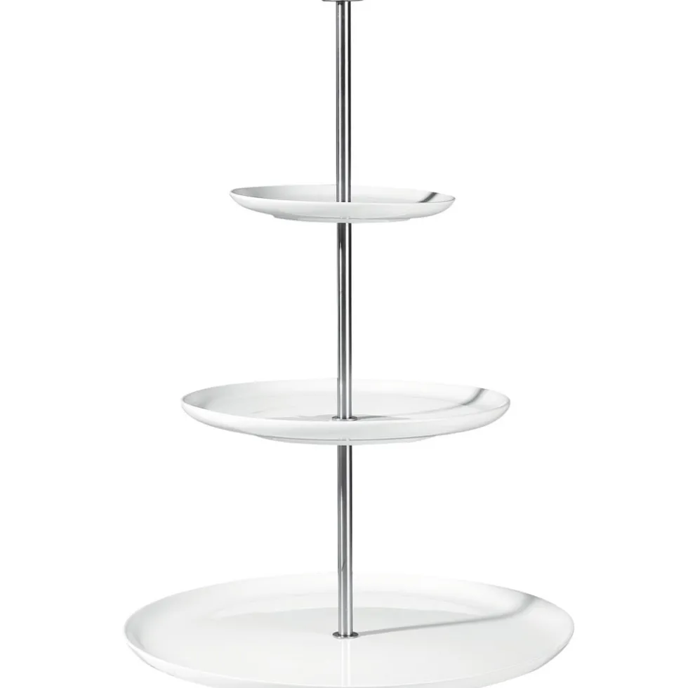 Etagere 3 stufig Keramik weiß ASA H 49 cm