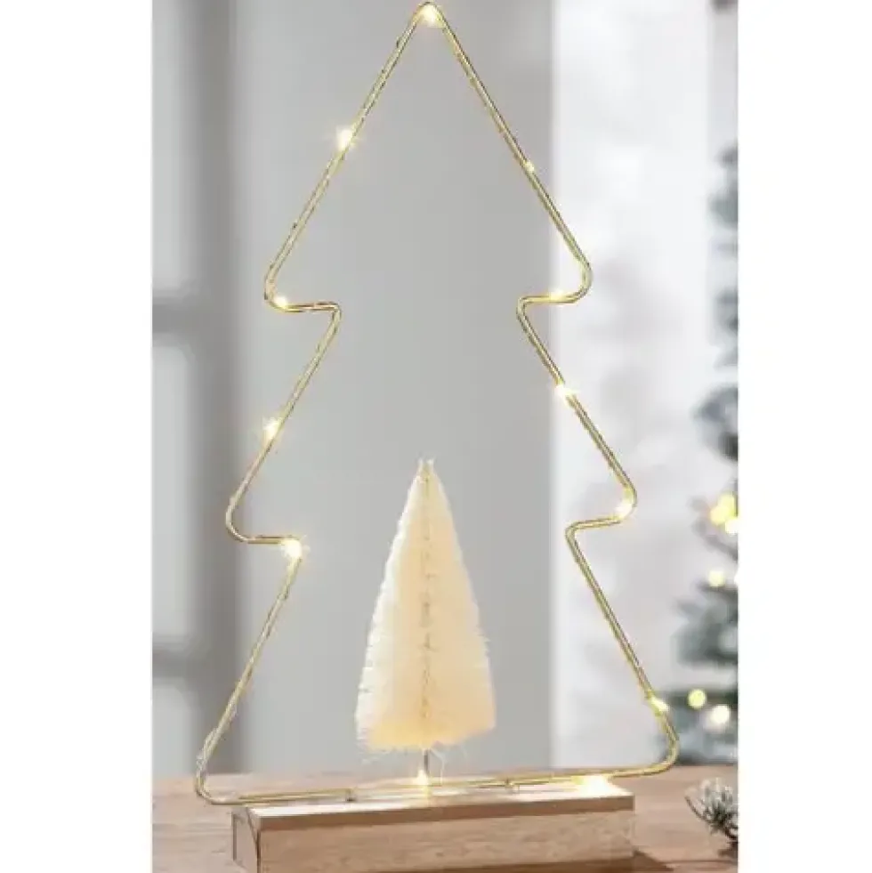 Fensterdeko Weihnachten beleuchtet LED Tannenbaum Casablanca Höhe 35 cm