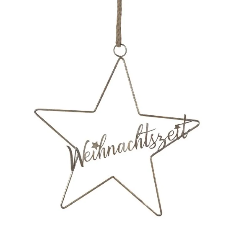 Fensterdeko Weihnachten hängend Stern Werner Voß