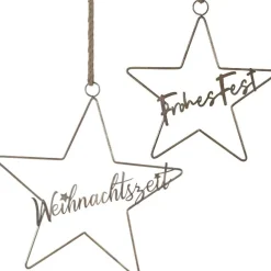 Fensterdeko Weihnachten hängend Stern Werner Voß