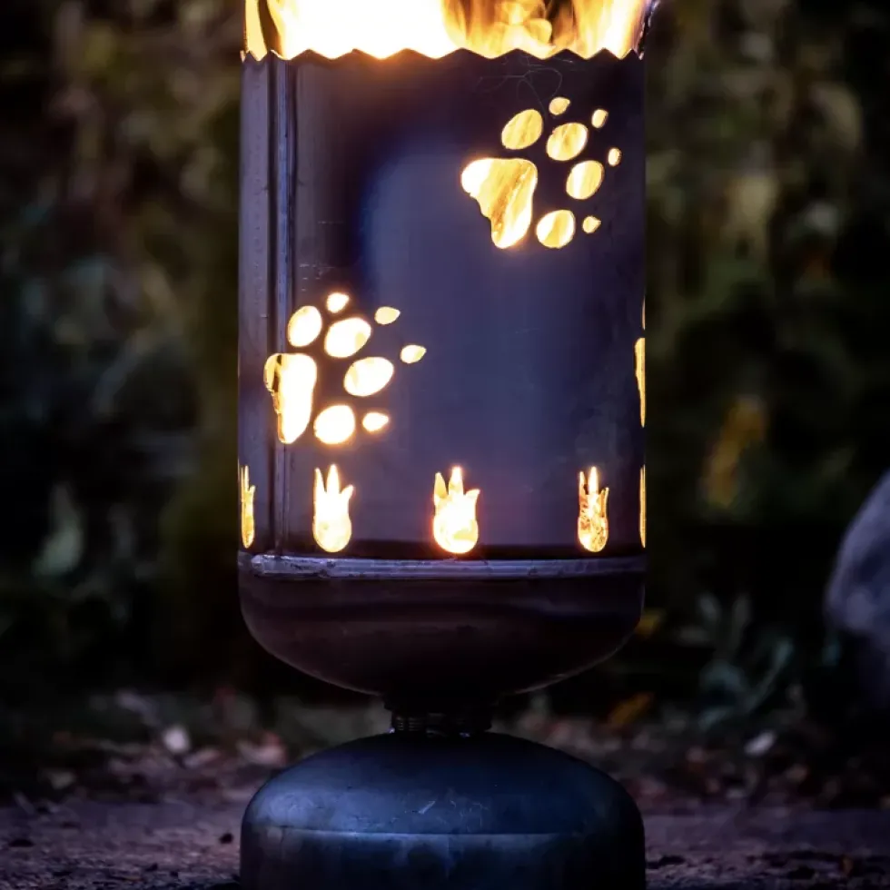 Feuerkorb HEULENDER WOLF Höhe 70 cm