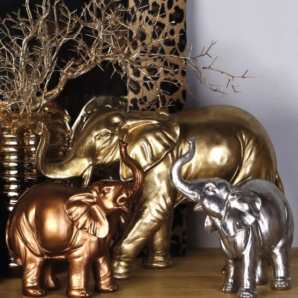 Figur Elefant Jumbo bronzefarben Casablanca