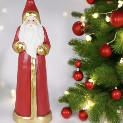 Figur Weihnachtsmann Amir rot Kaheku