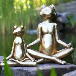 Figur Yoga Frosch gold Achim Casablanca
