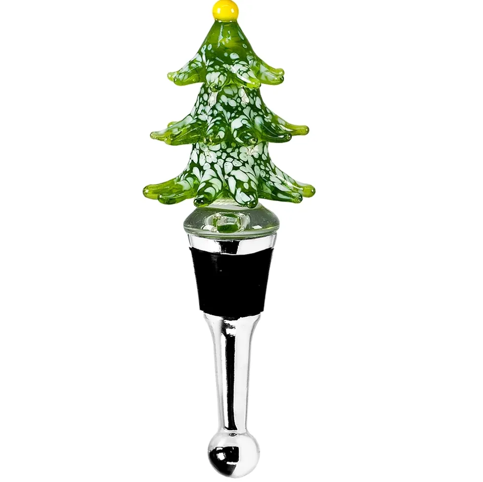 Flaschenverschluss TANNENBAUM GRÜN Edzard Murano-Glas